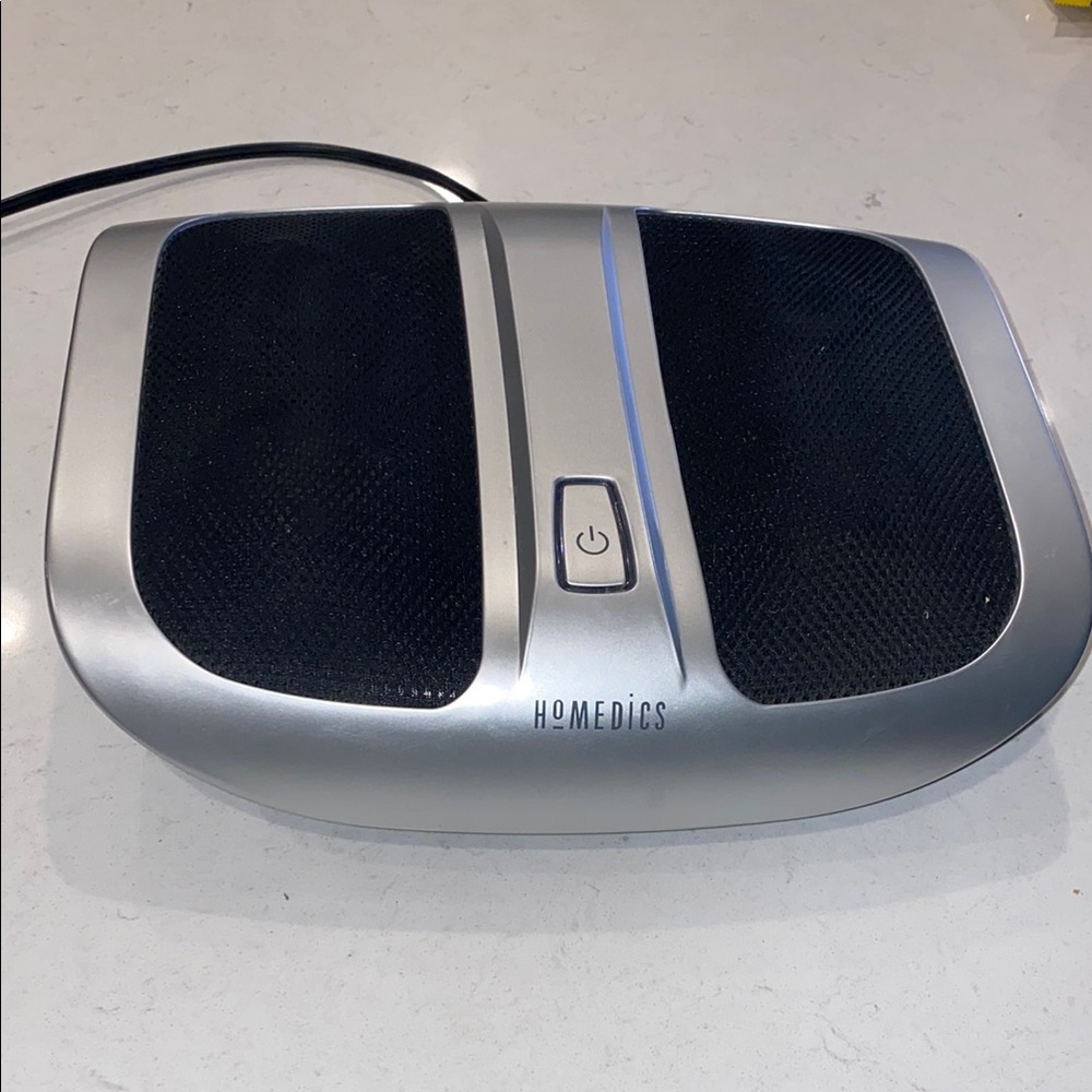 HoMedics Shiatsu Elite Foot Massager Silver With Heat FMS-200H Tested Works